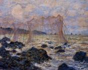 克劳德莫奈 - Fishing Nets at Pourville